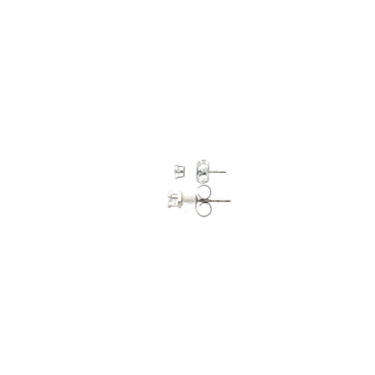Cubic Zirconia Earrings Square - 3MM