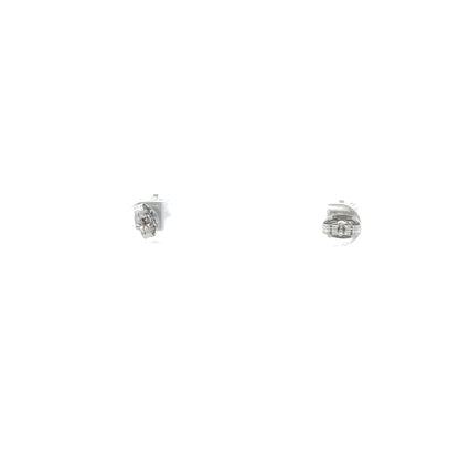 Cubic Zirconia Earrings Square - 6MM