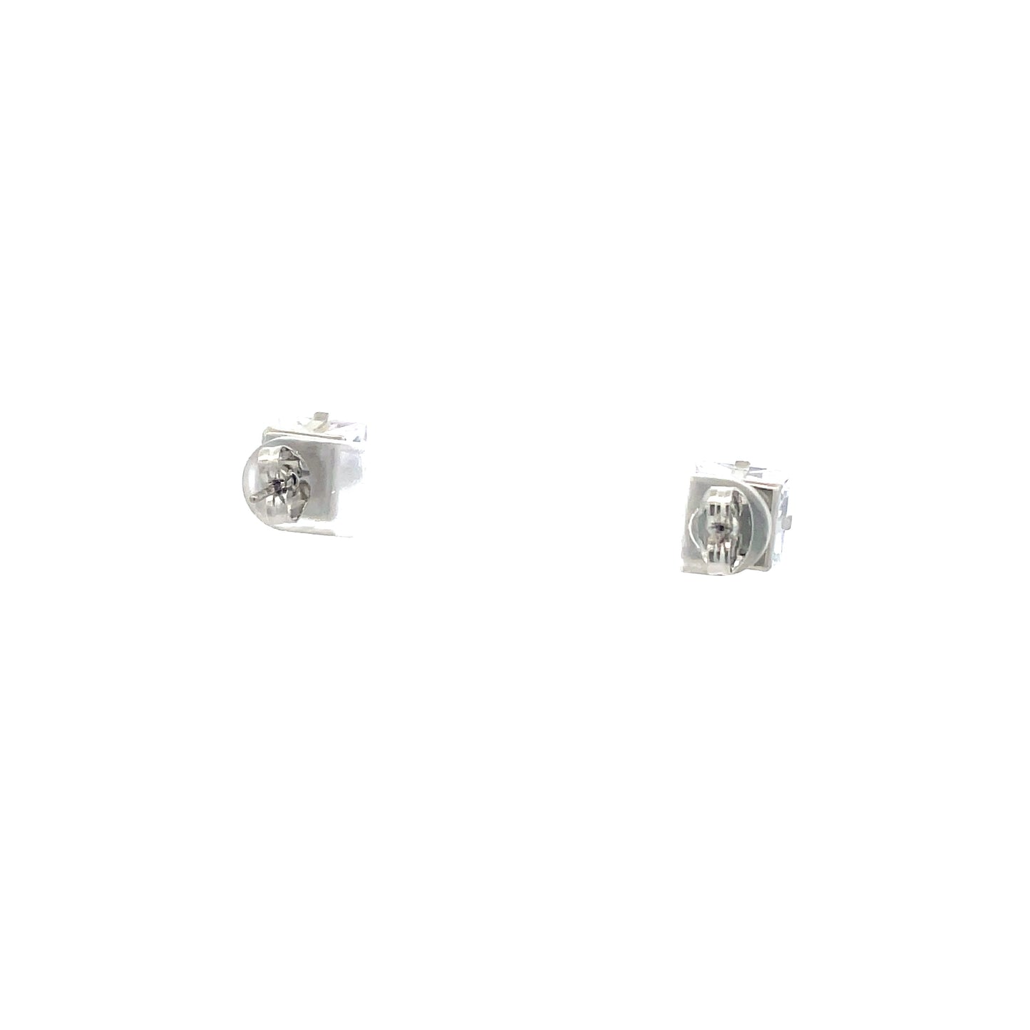 The One Cubic Zirconia Earrings Square - 8MM