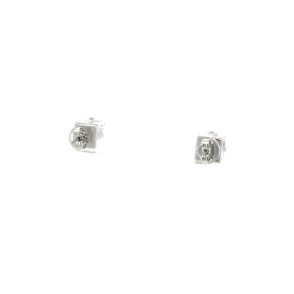 Cubic Zirconia Earrings Square - 8MM