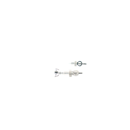 Screw Back CZ Round Earrings - 4MM