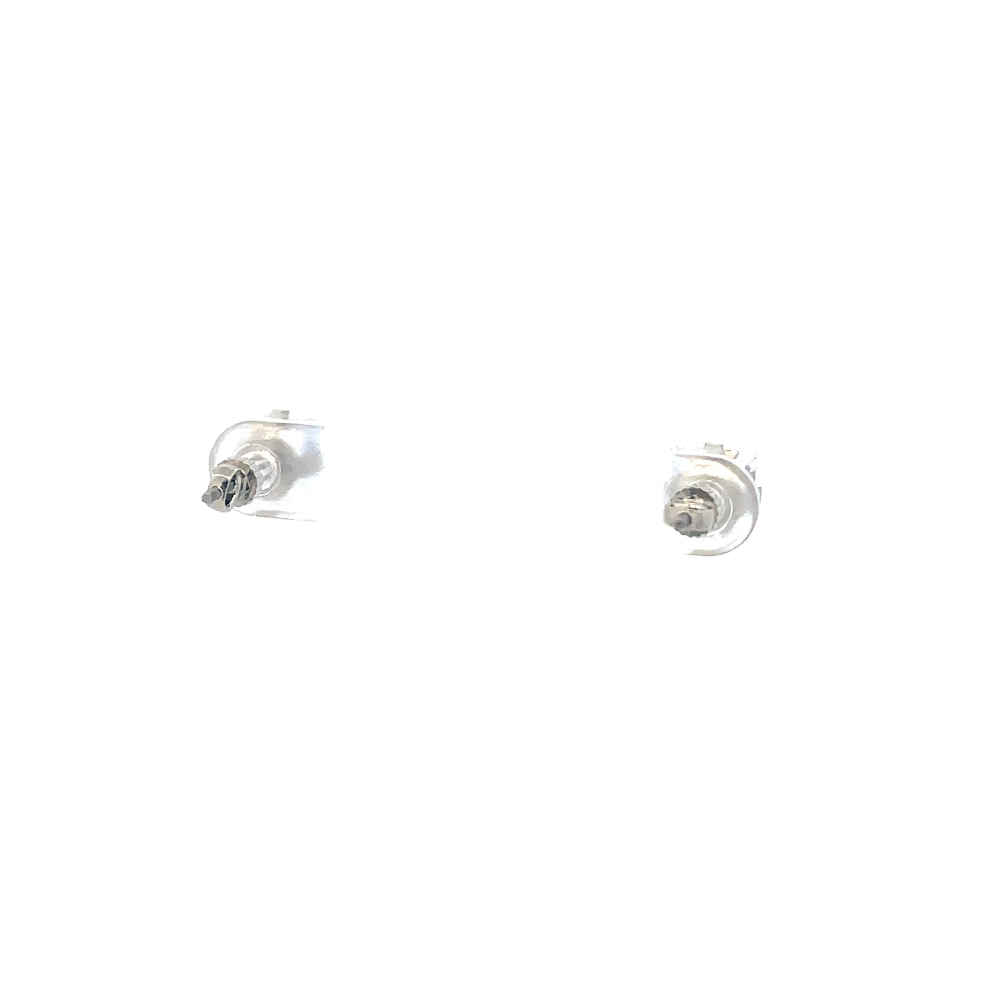 The One Screw Back CZ Square Earrings - 7MM