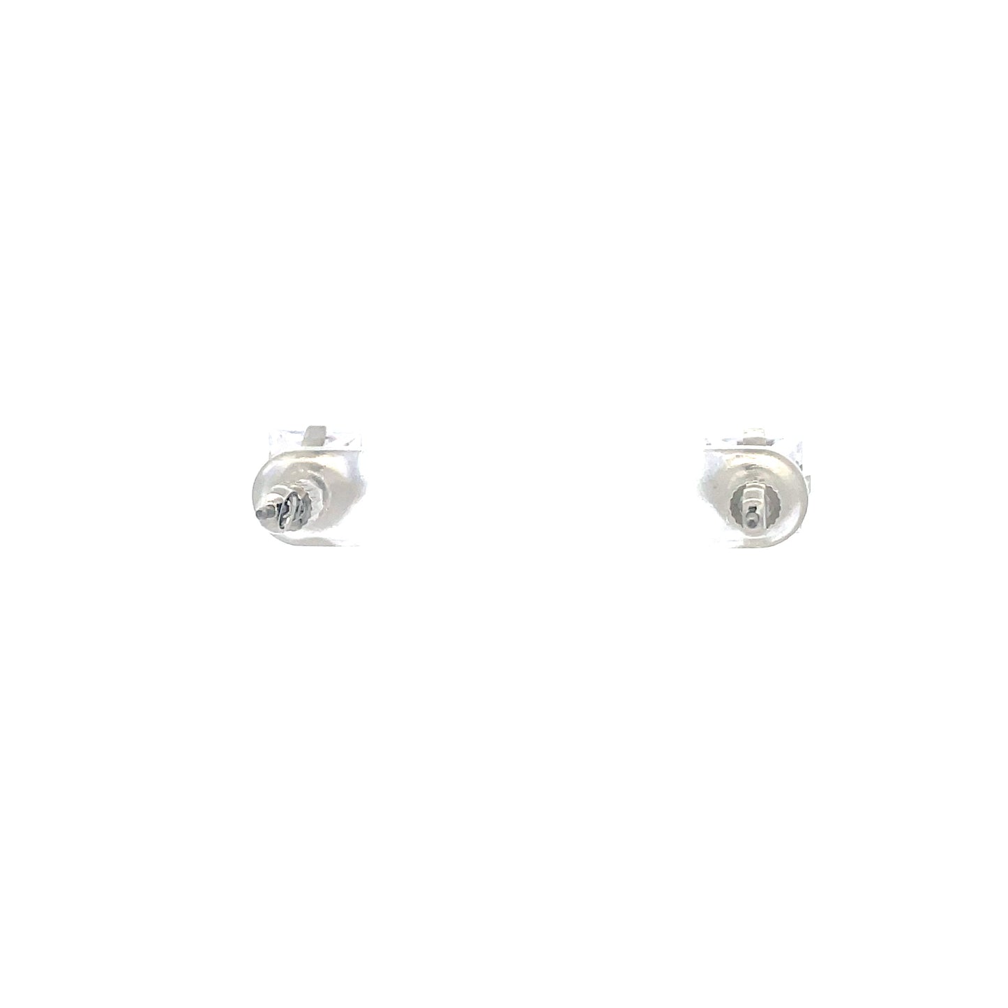 The One Screw Back CZ Square Earrings - 8MM