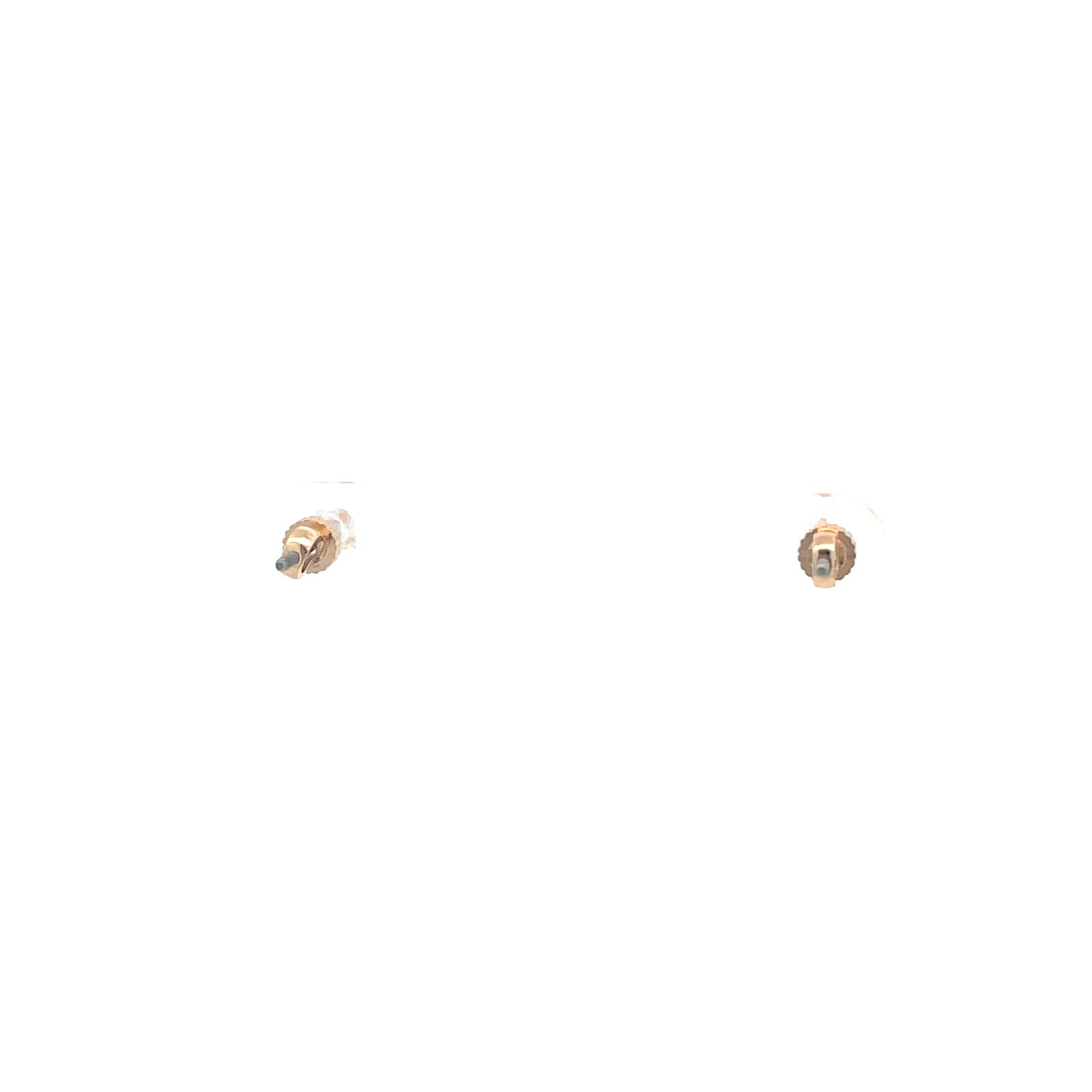 The One Screw Back CZ Round Earrings - 3MM