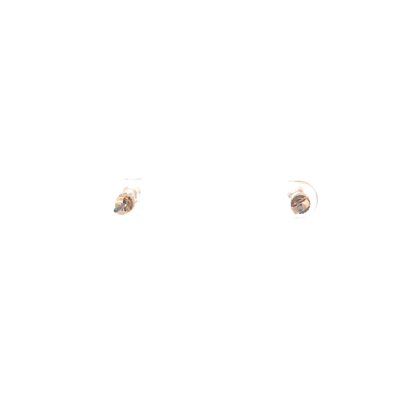 The One Screw Back CZ Round Earrings - 4MM