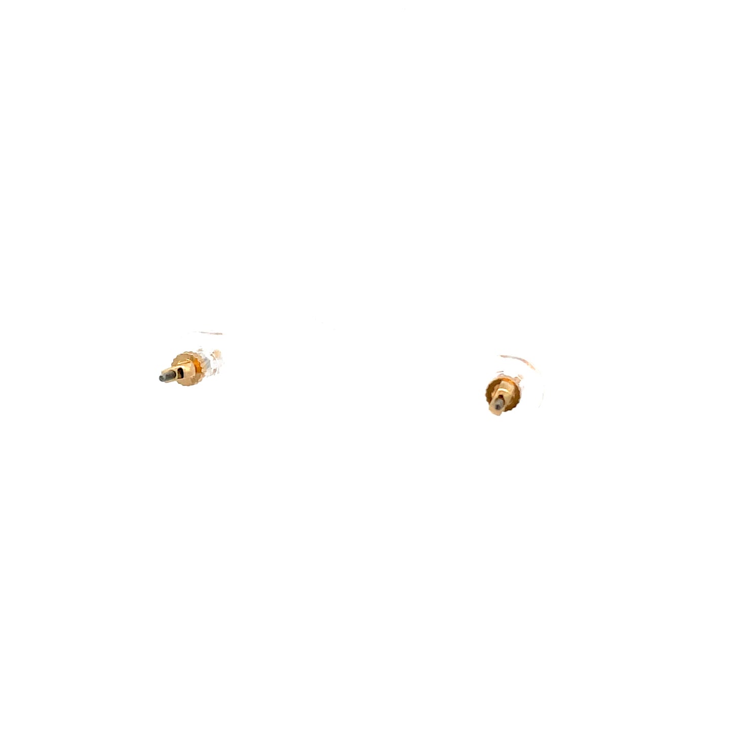 The One Screw Back CZ Square Earrings - 3MM