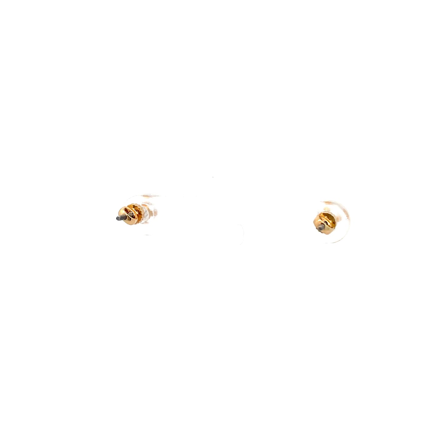 The One Screw Back CZ Square Earrings - 4MM