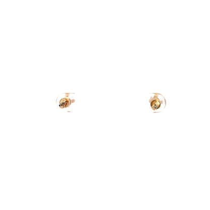 Screw Back CZ Square Earrings - 5MM