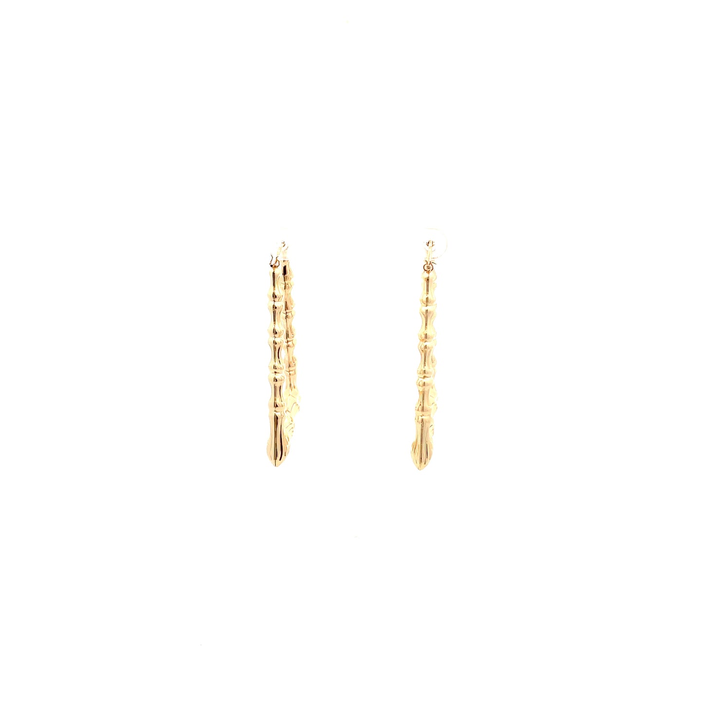 Bamboo Rectangle Earrings - 01