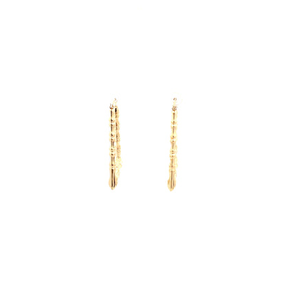 Bamboo Rectangle Earrings - Size 01