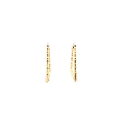 Bamboo Rectangle Earrings - Size 01