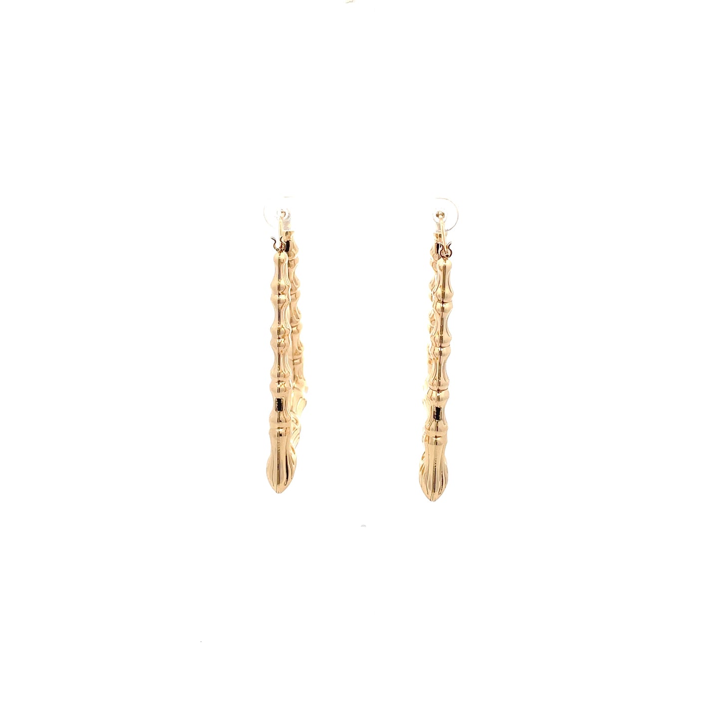 Bamboo Rectangle Earrings - 02