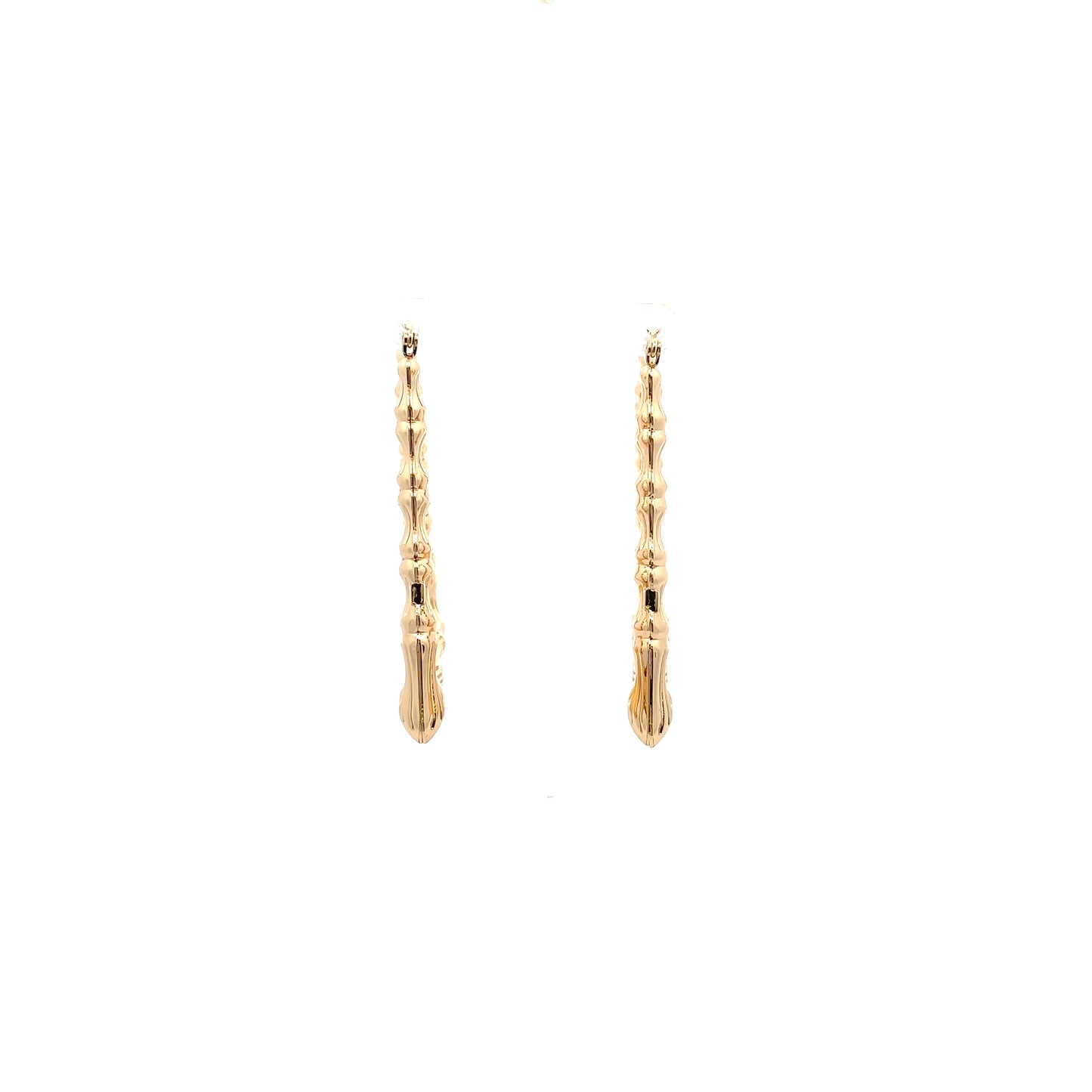 Bamboo Rectangle Earrings - 02