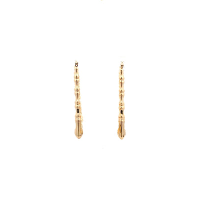 Bamboo Rectangle Earrings - Size 02