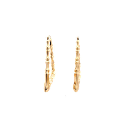Bamboo Rectangle Earrings - Size 03