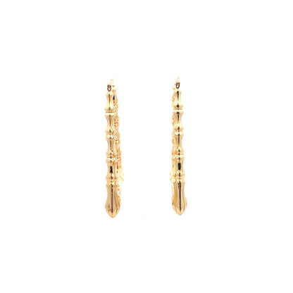 Bamboo Rectangle Earrings - Size 04