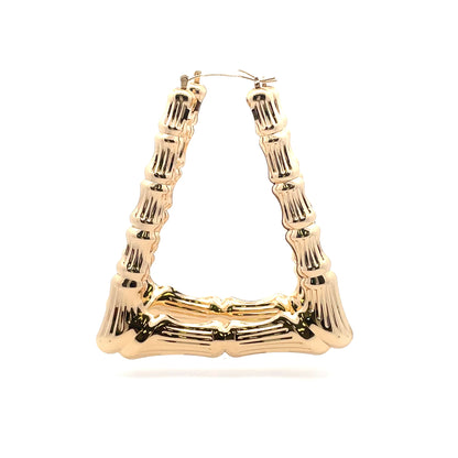 Bamboo Rectangle Earrings - Size 05