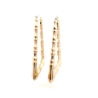 Bamboo Rectangle Earrings - Size 05