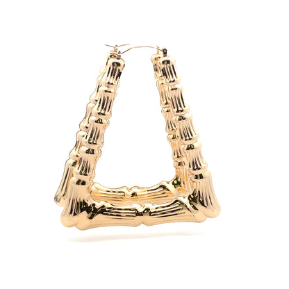 Bamboo Rectangle Earrings - Size 05