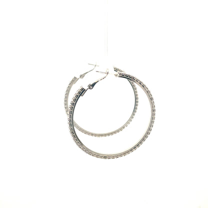 Bling Bling Rhinestone Hoop Earrings 50mm #1-5