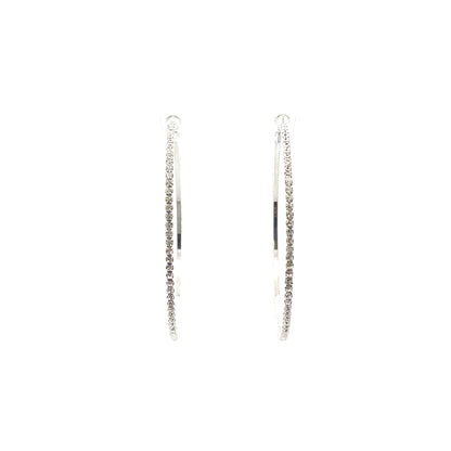 Bling Bling Rhinestone Hoop Earrings 70mm #1-7
