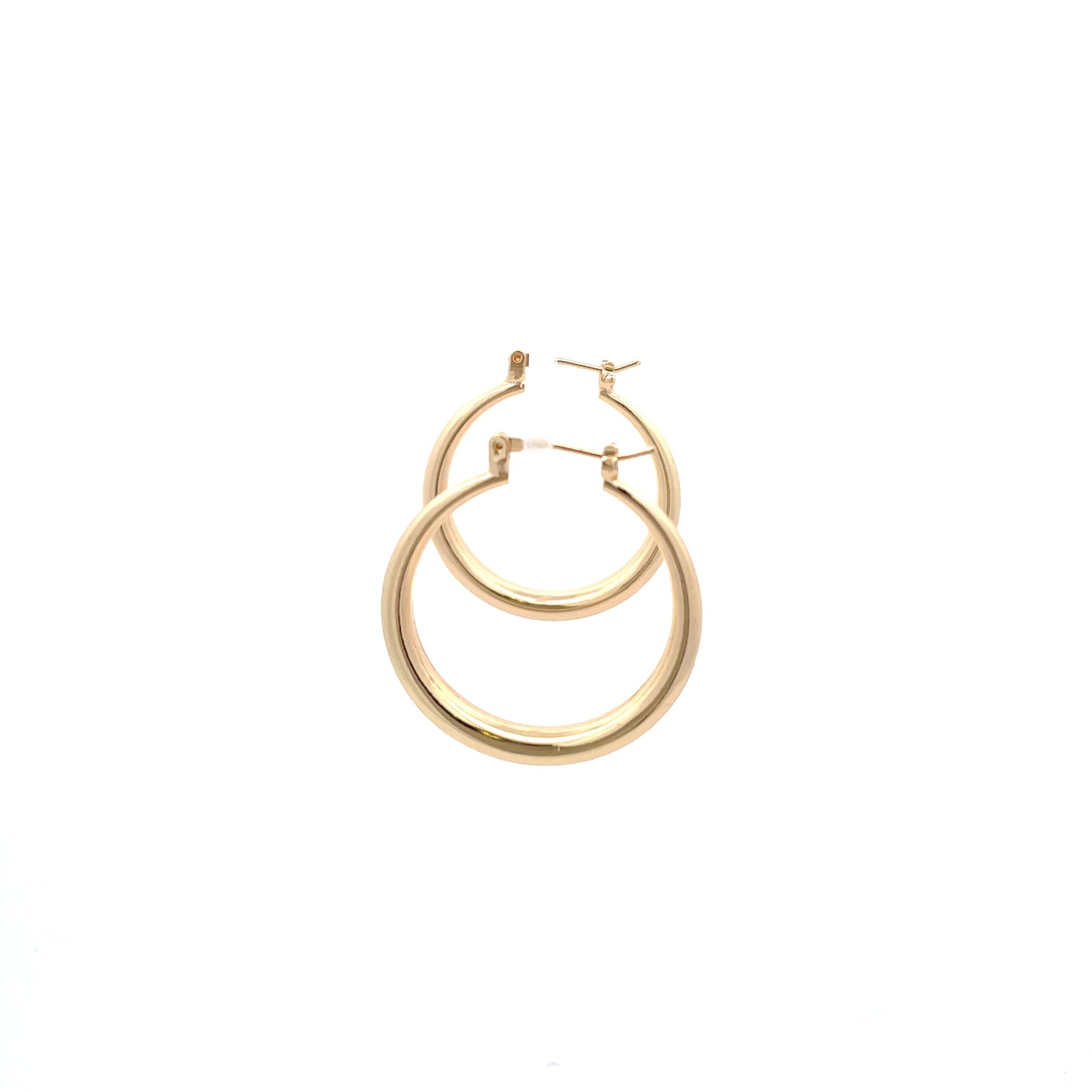 Hollow Plain Hoop Earrings - 01