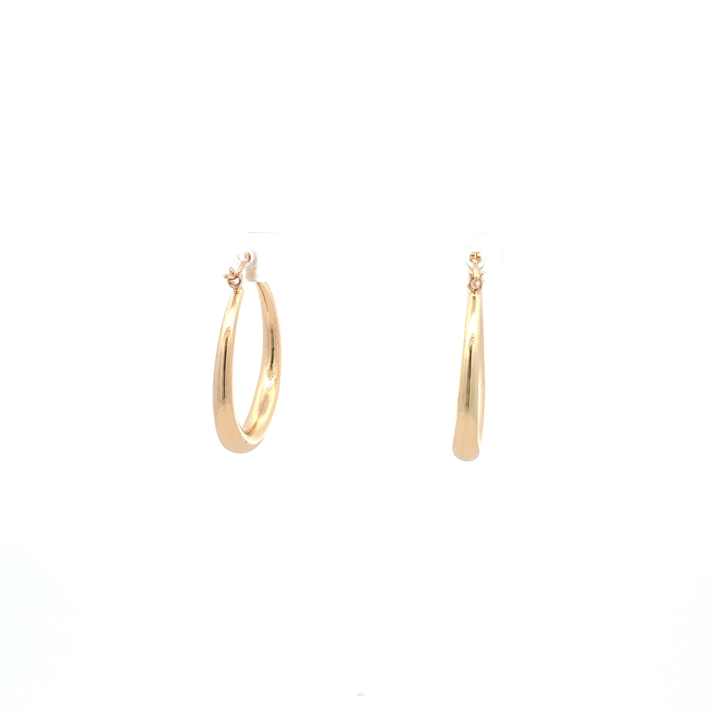 Hollow Plain Hoop Earrings - 01