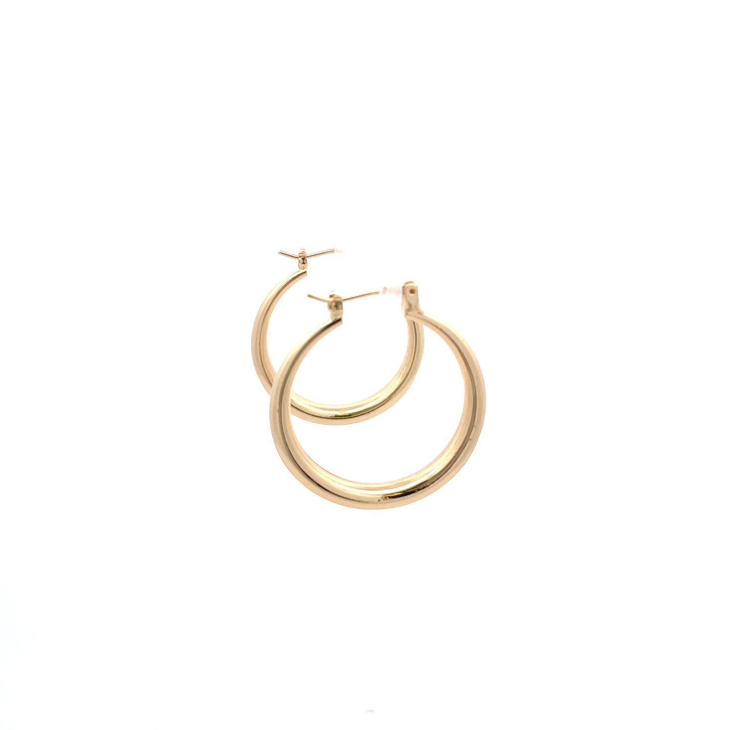 Hollow Plain Hoop Earrings - 01