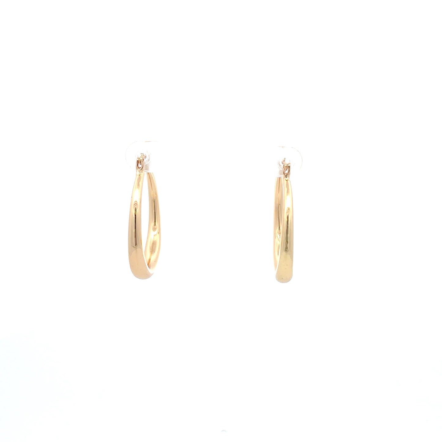 Hollow Plain Hoop Earrings - 01