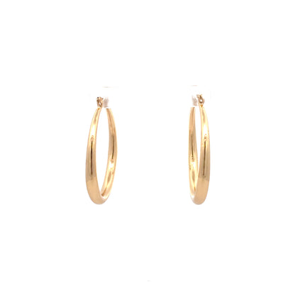Hollow Plain Hoop Earrings - 02