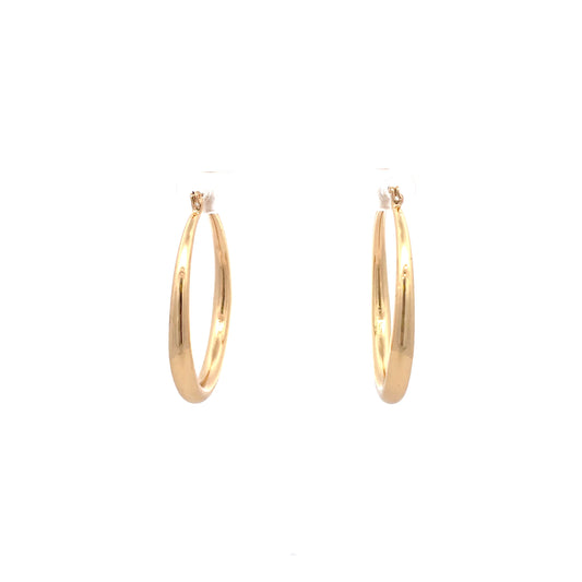 Hollow Plain Hoop Earrings - 02