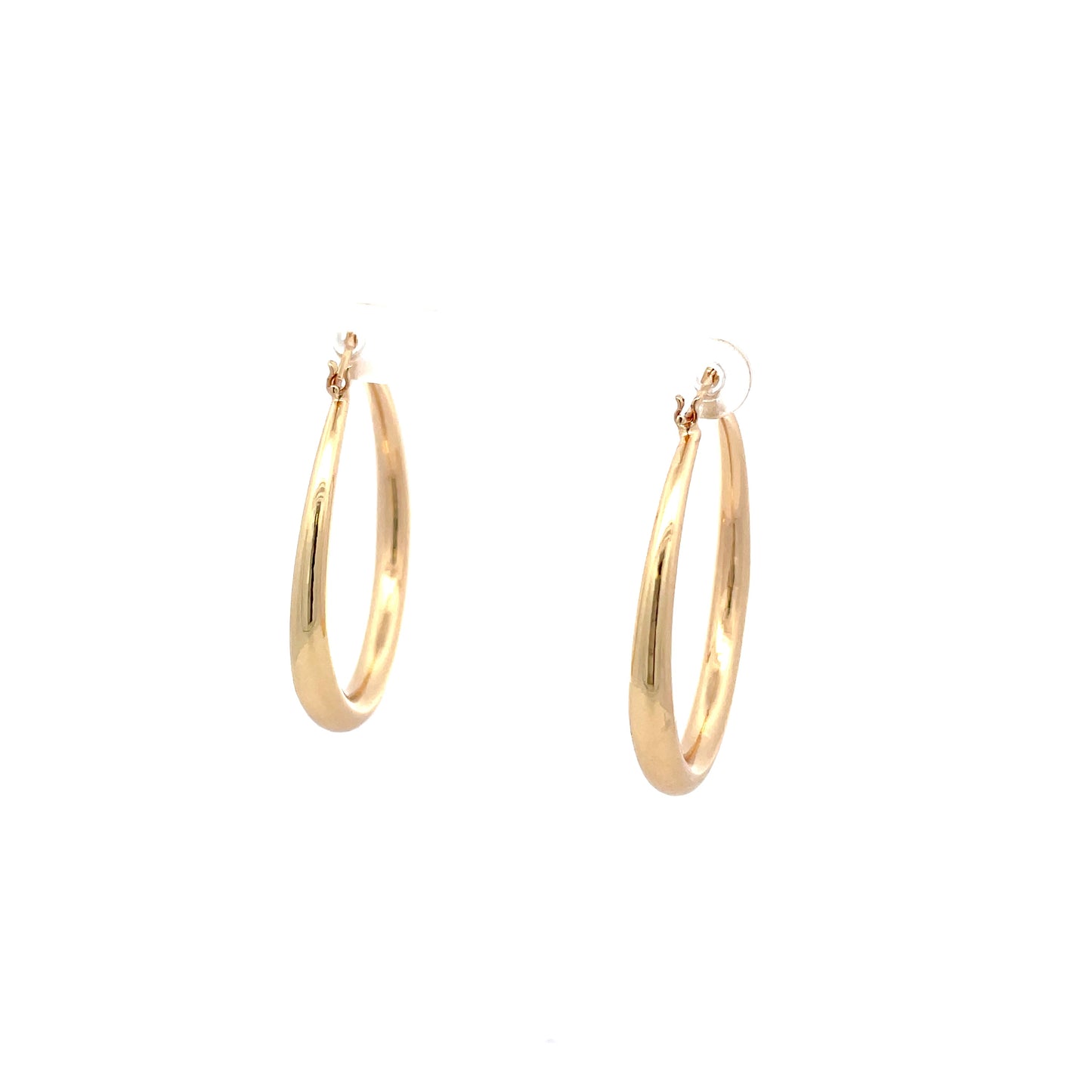 Hollow Plain Hoop Earrings - 02