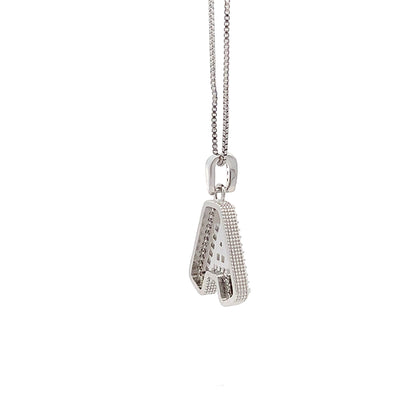 Fancy Diamond Necklace - Letter A