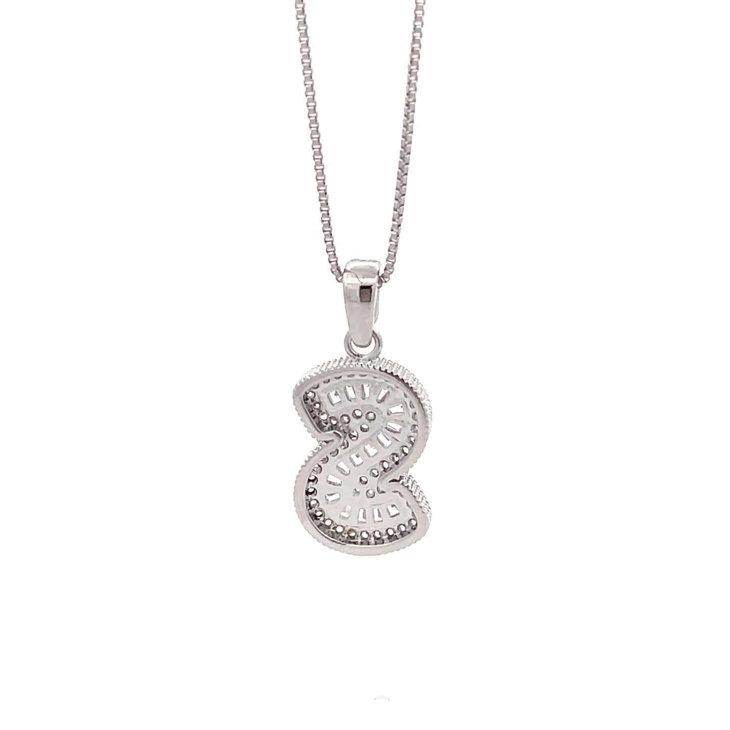 The One Fancy Diamond Necklace - Letter S