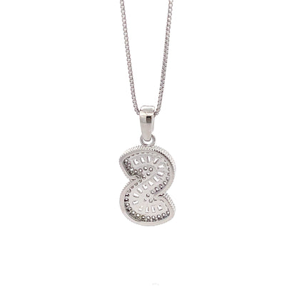 Fancy Diamond Necklace - Letter S