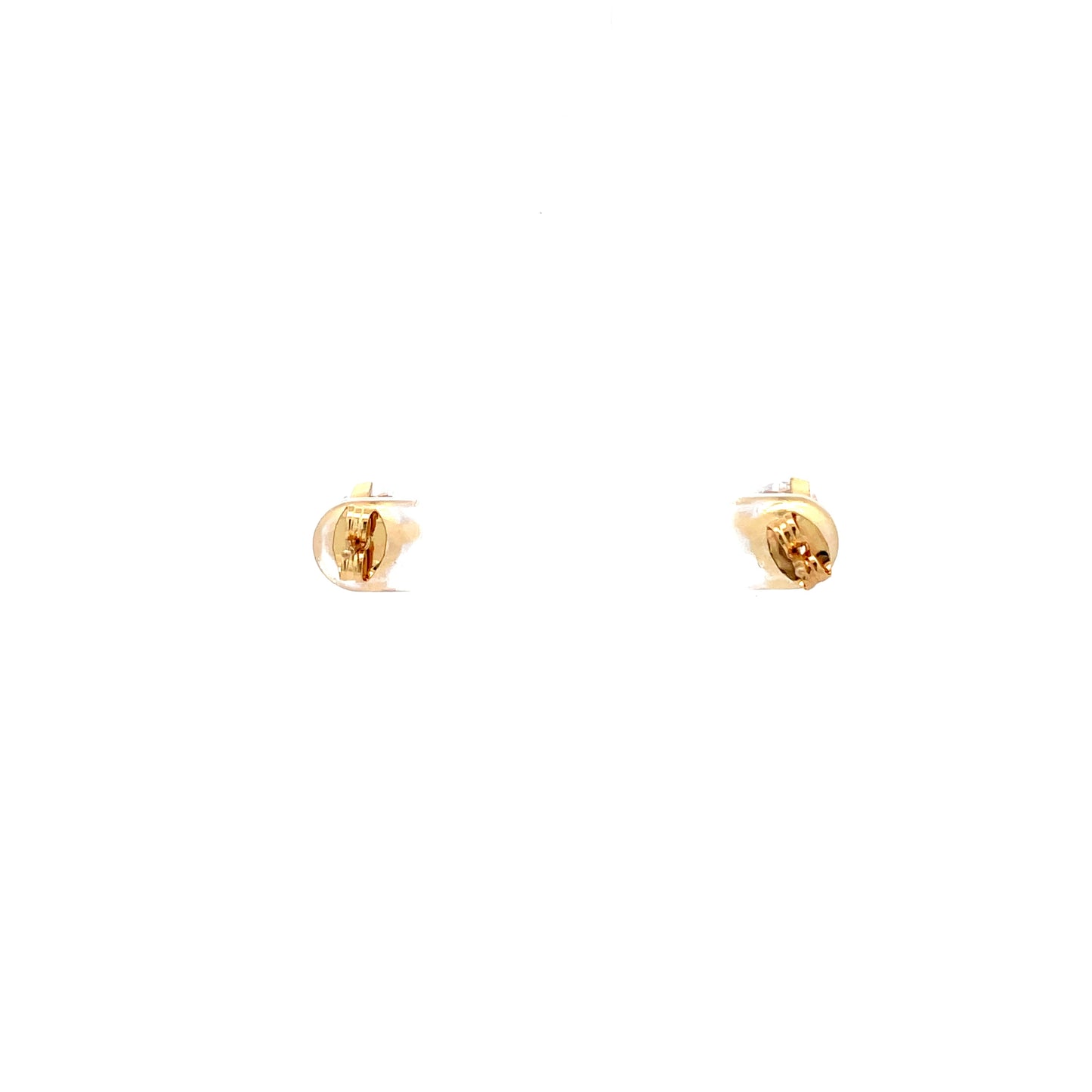 Floor Cubic Zirconia Earrings Round - 8mm