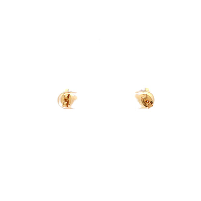 Floor Cubic Zirconia Earrings Round - 8mm