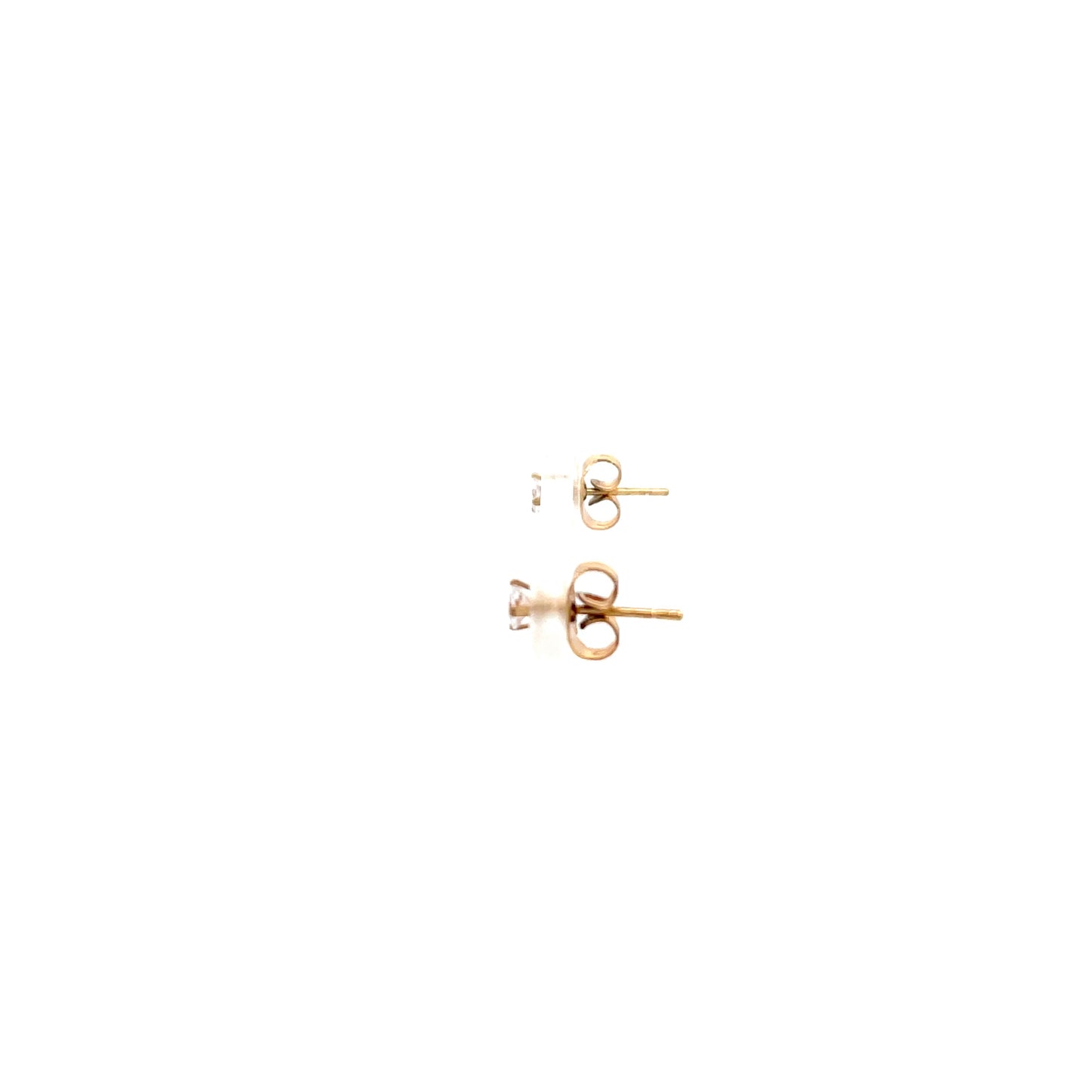 Floor Cubic Zirconia Earrings Square - 3mm