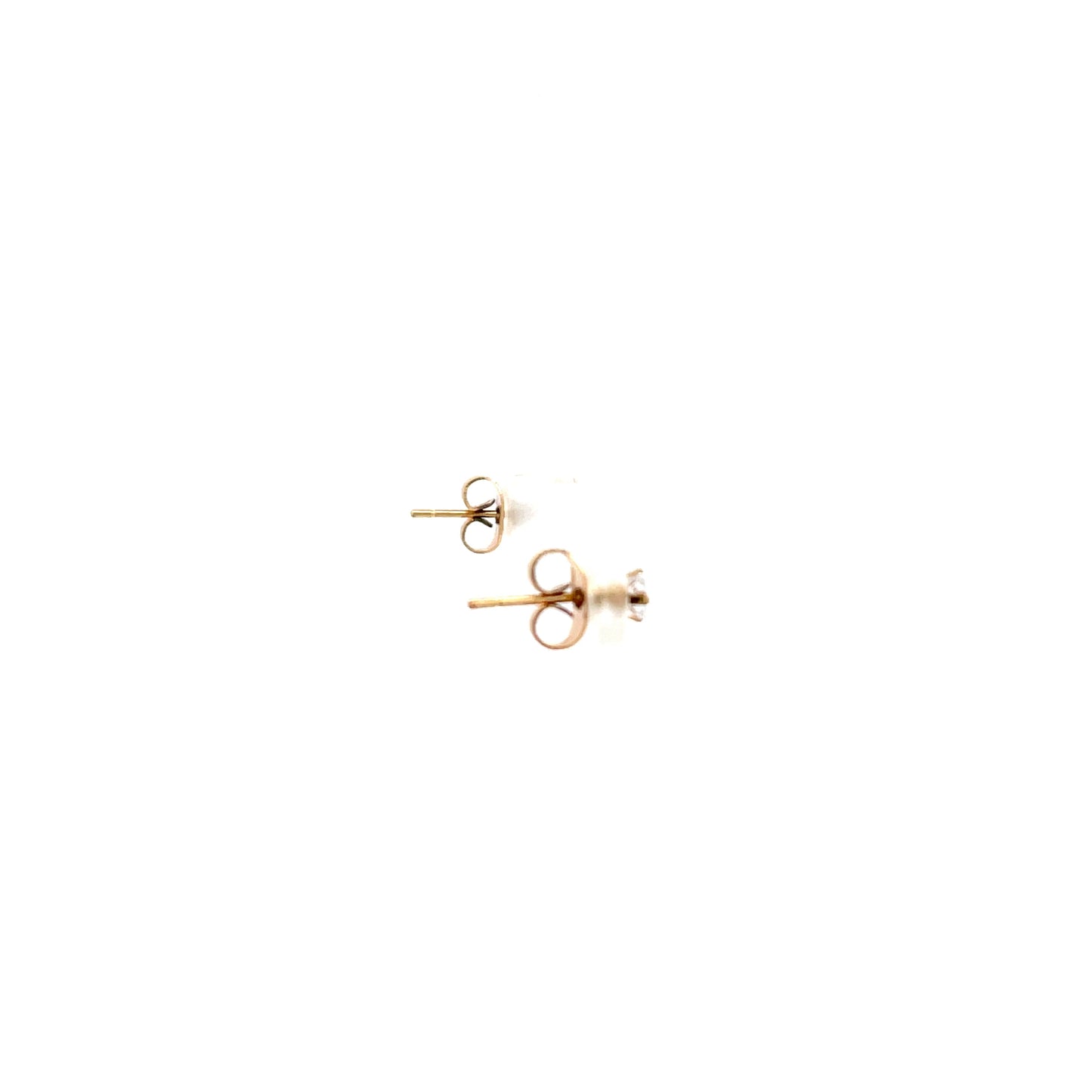 Floor Cubic Zirconia Earrings Square - 3mm