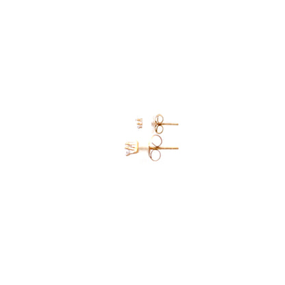 Floor Cubic Zirconia Earrings Triangle - 4mm