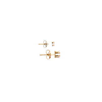 Floor Cubic Zirconia Earrings Triangle - 5mm