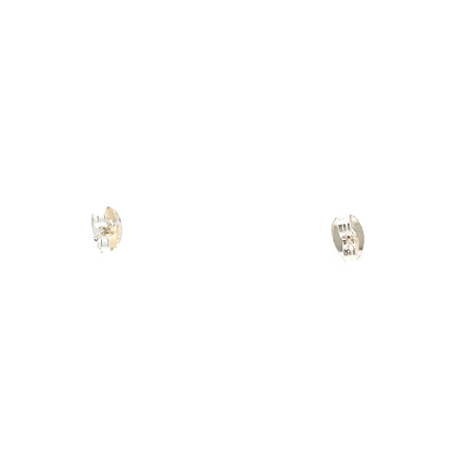 Floor Cubic Zirconia Earrings Round - 3mm