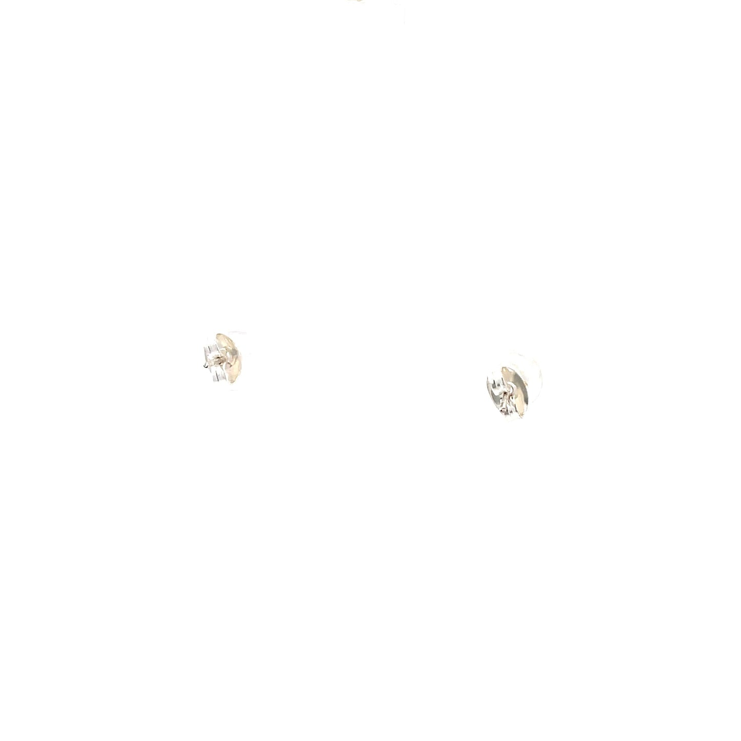 Floor Cubic Zirconia Earrings Round - 5mm