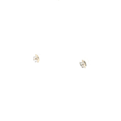 Floor Cubic Zirconia Earrings Round - 5mm