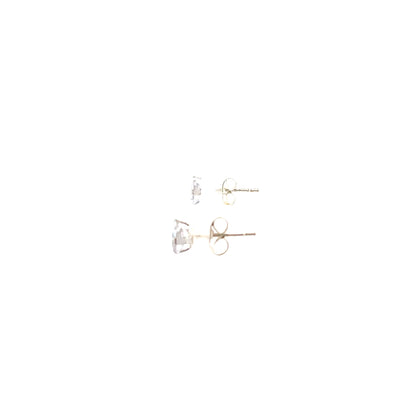 Floor Cubic Zirconia Earrings Square - 5mm