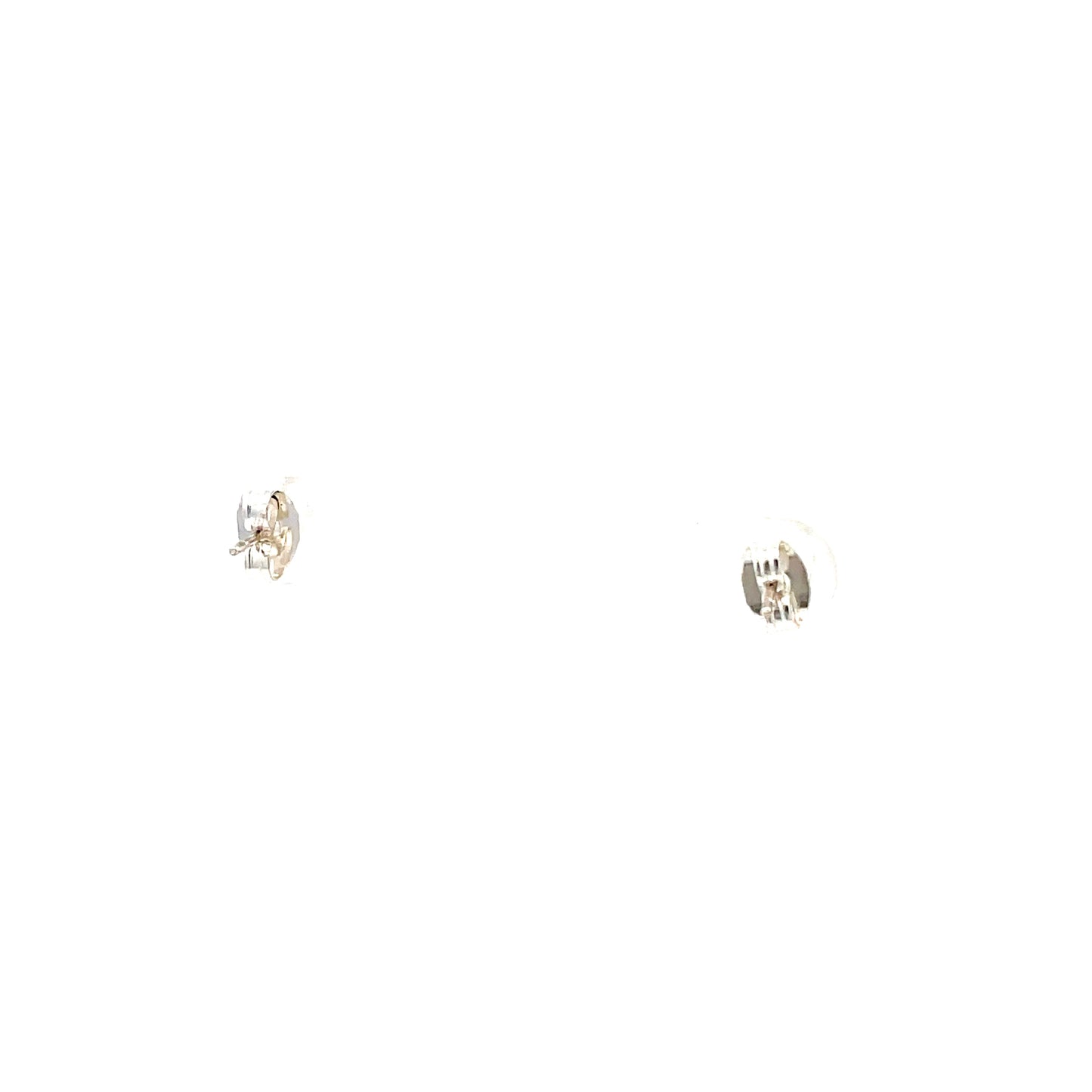 Floor Cubic Zirconia Earrings Square - 5mm