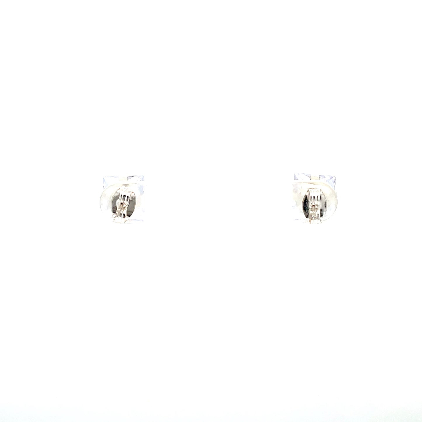 Floor Cubic Zirconia Earrings Square - 8mm