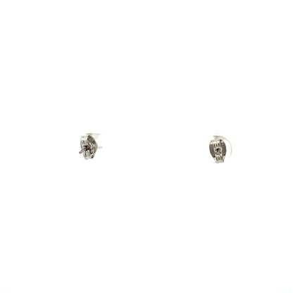 Floor Cubic Zirconia Earrings Pear - 4mm