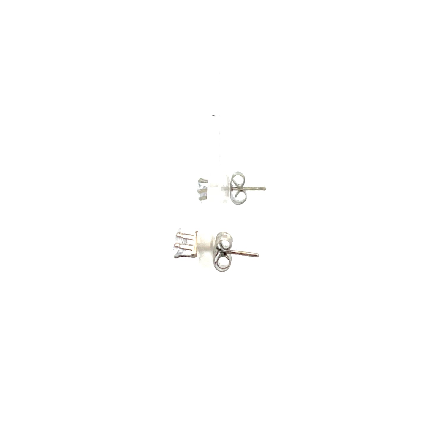 Floor Cubic Zirconia Earrings Triangle - 5mm