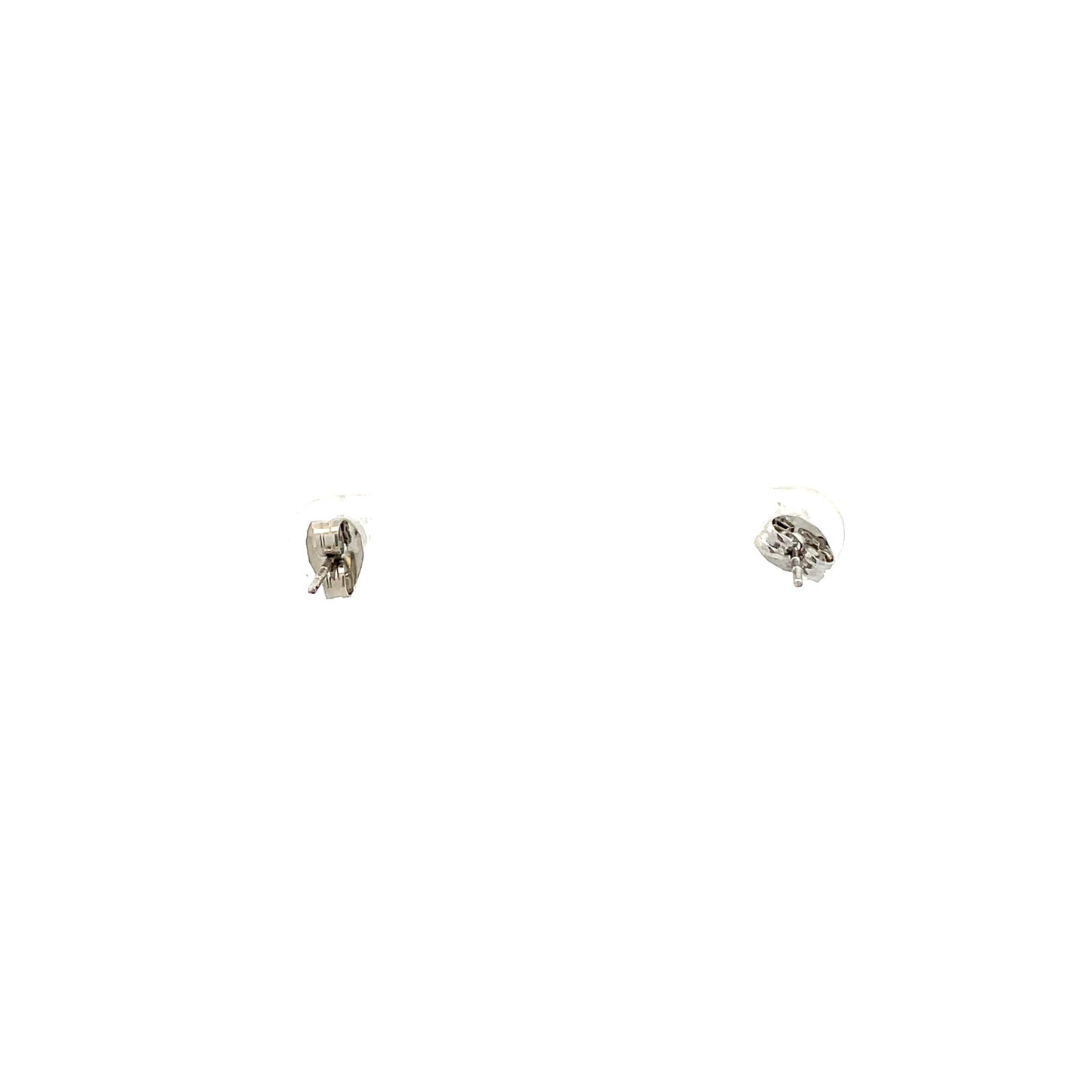 Floor Cubic Zirconia Earrings Heart - 4mm